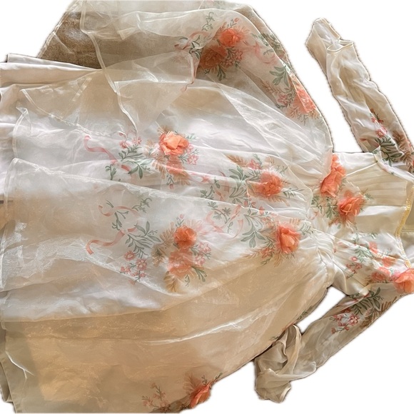 White and peach Disney princess dress - Picture 6 of 6